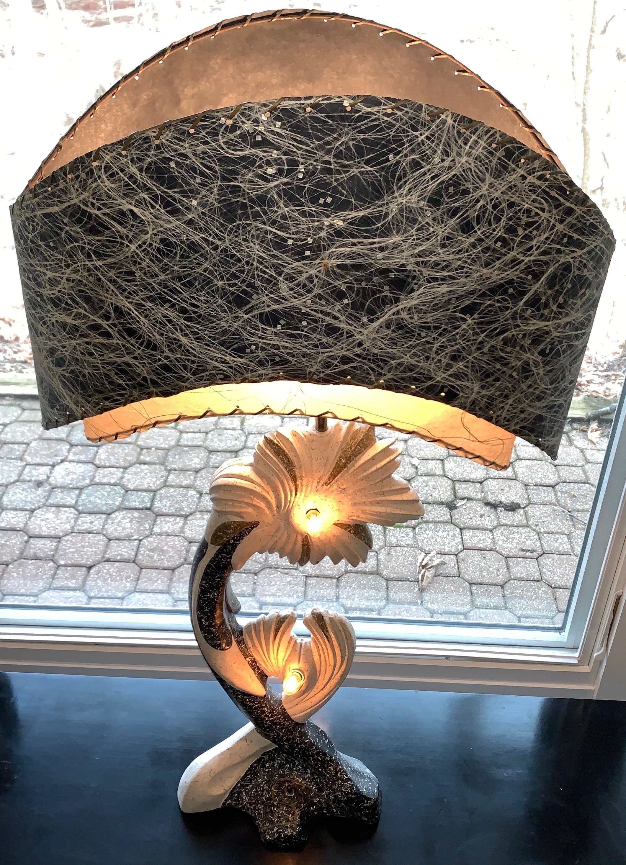 1950s 2024 chalkware lamps