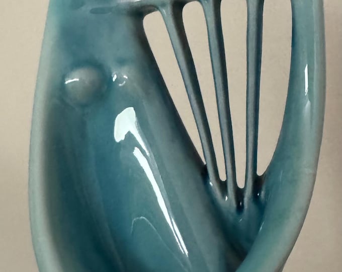 Vintage Török János Porcelain Ceramic Harp Player Sculpture Mid Century Modern
