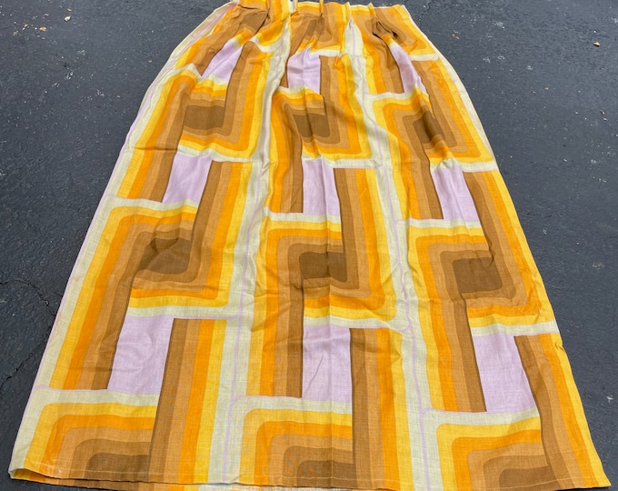 Vintage Kaufman Pierre Cardin Curtains Textile Fabric Mid Century Modern Tissu 2