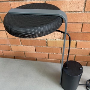 Nice Vintage 1980s Post Modern Ron Rezek Metal Lamp Lighting Bauhaus Industrial