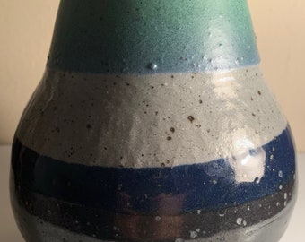 Bulbous Vintage Carl Harry Stahlane Ceramic Vase Sweden Mid Century Modern Art Pottery