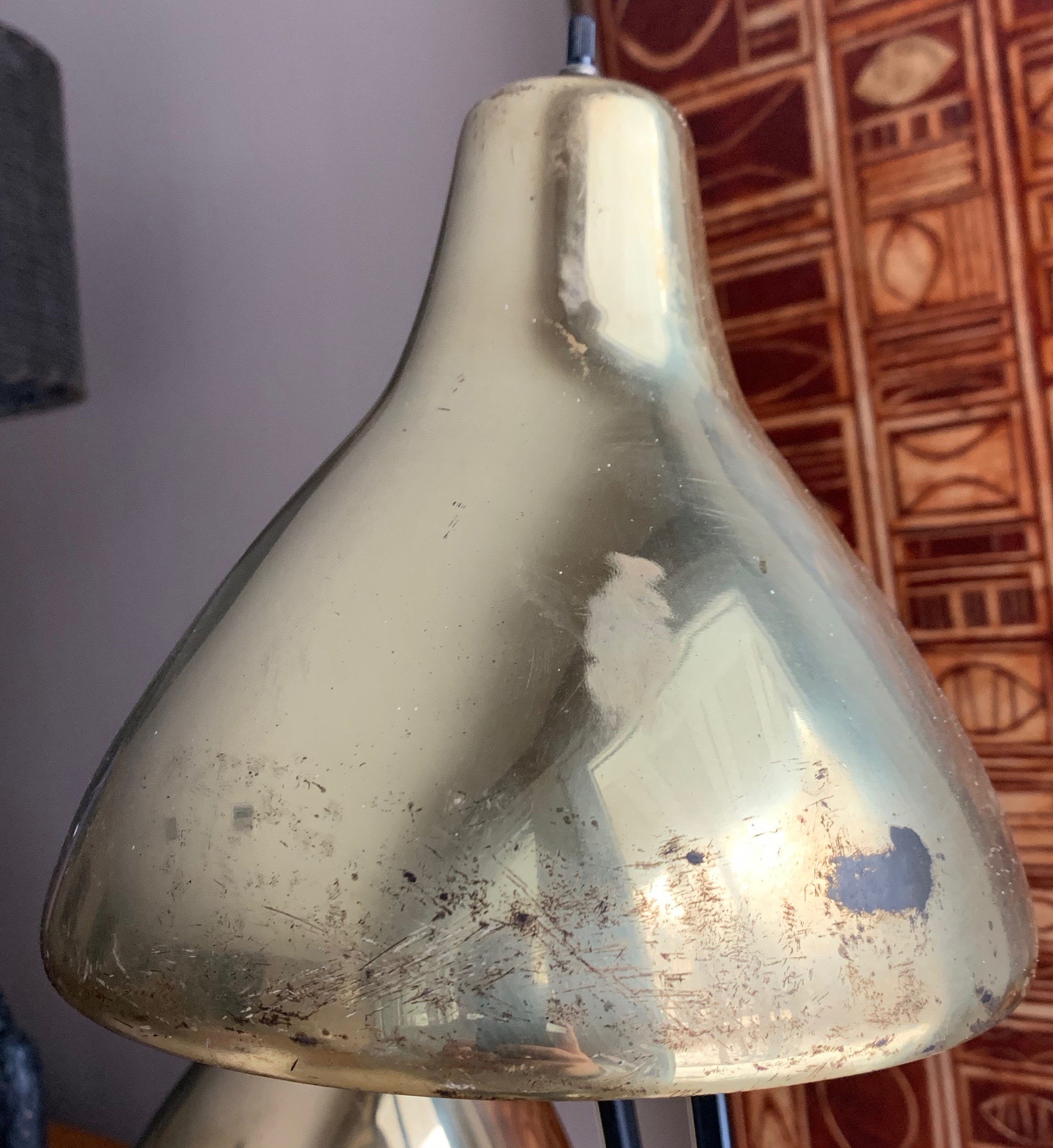 RESERVED FOR DON Vintage 60s Triennial Metal Brass Atomic Floor