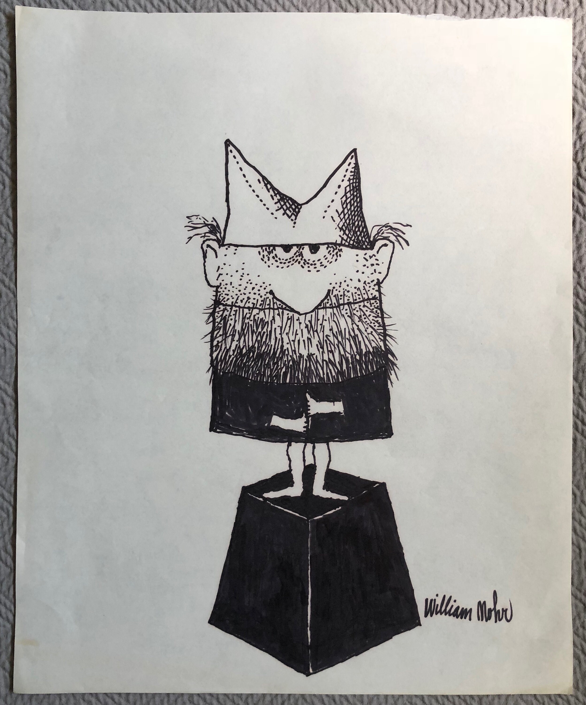 Vintage 60s William Mohr Cartoon Drawing Illustration Doodle Art Vintage 60s William Mohr Cartoon Drawing Illustration Doodle Art