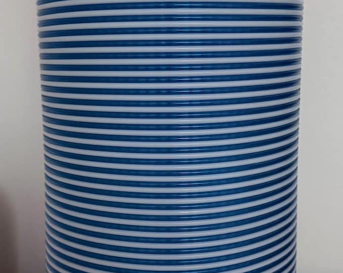 Vintage MCM Blue ROTOFLEX Hanging Light Swag Mid Century Modern Lighting 1960s F