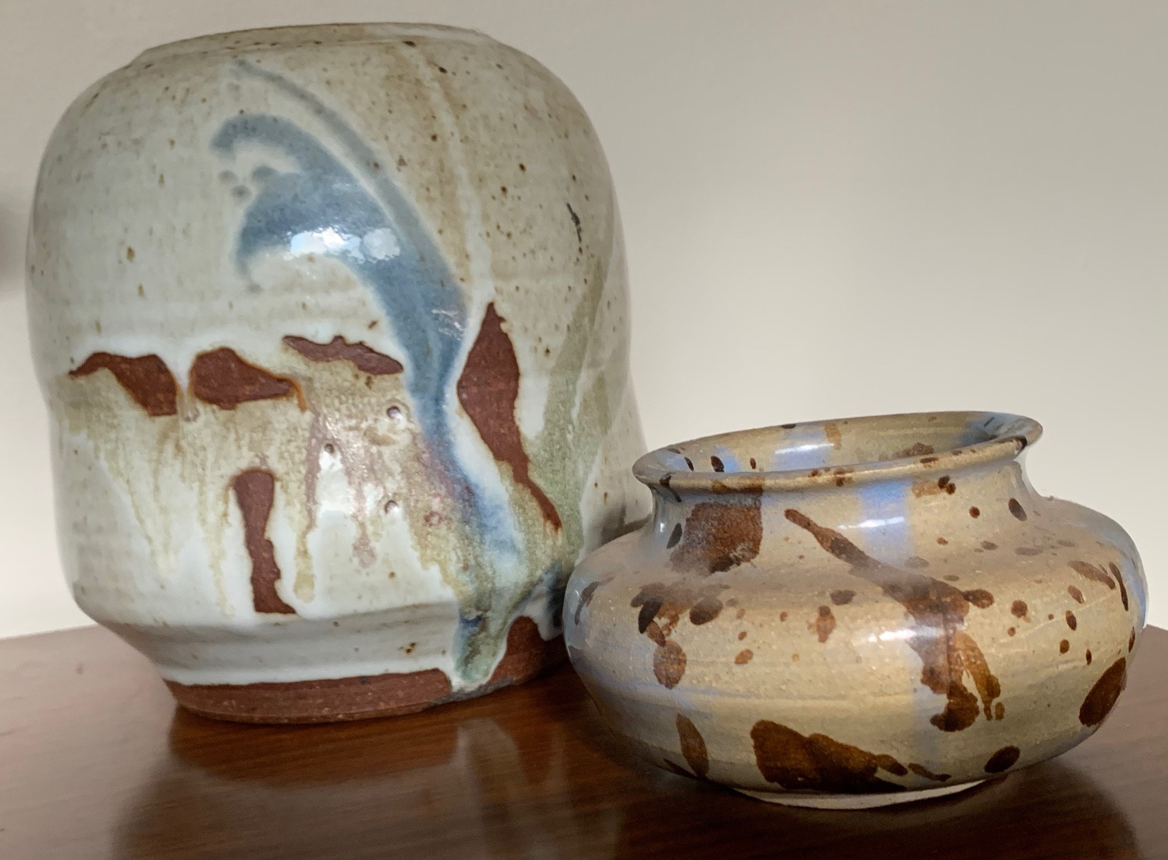 Vintage Contemporary Studio Pottery Ceramic Stoneware Vases Hand