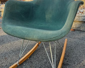 Vintage Seafoam Green Eames Rocker Herman Miller Mid Century Modern 60s Original