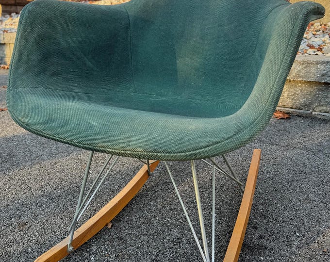Vintage Seafoam Green Eames Rocker Herman Miller Mid Century Modern 60s Original