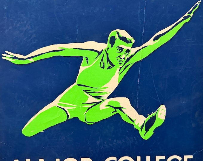 Vintage Track & Field Screen Print Poster Modern Art Athletics Sports 60s 70s