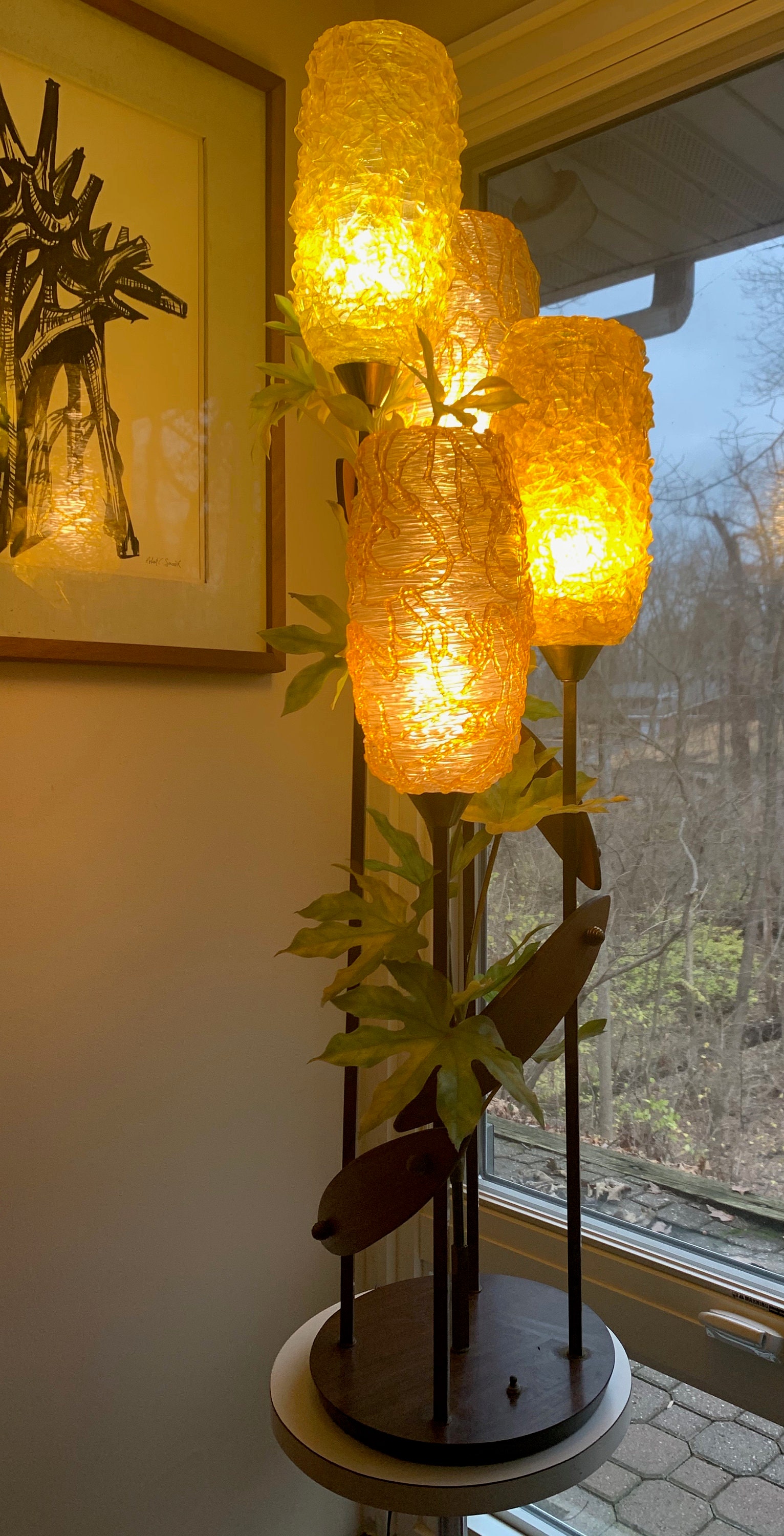 Lucite spaghetti lamp outlet