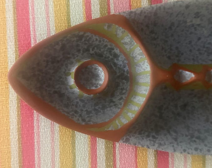 Vintage MCM Hedi Schoop Lou Hoenig Ceramic Fish Ashtray Mid Century Modern 50s