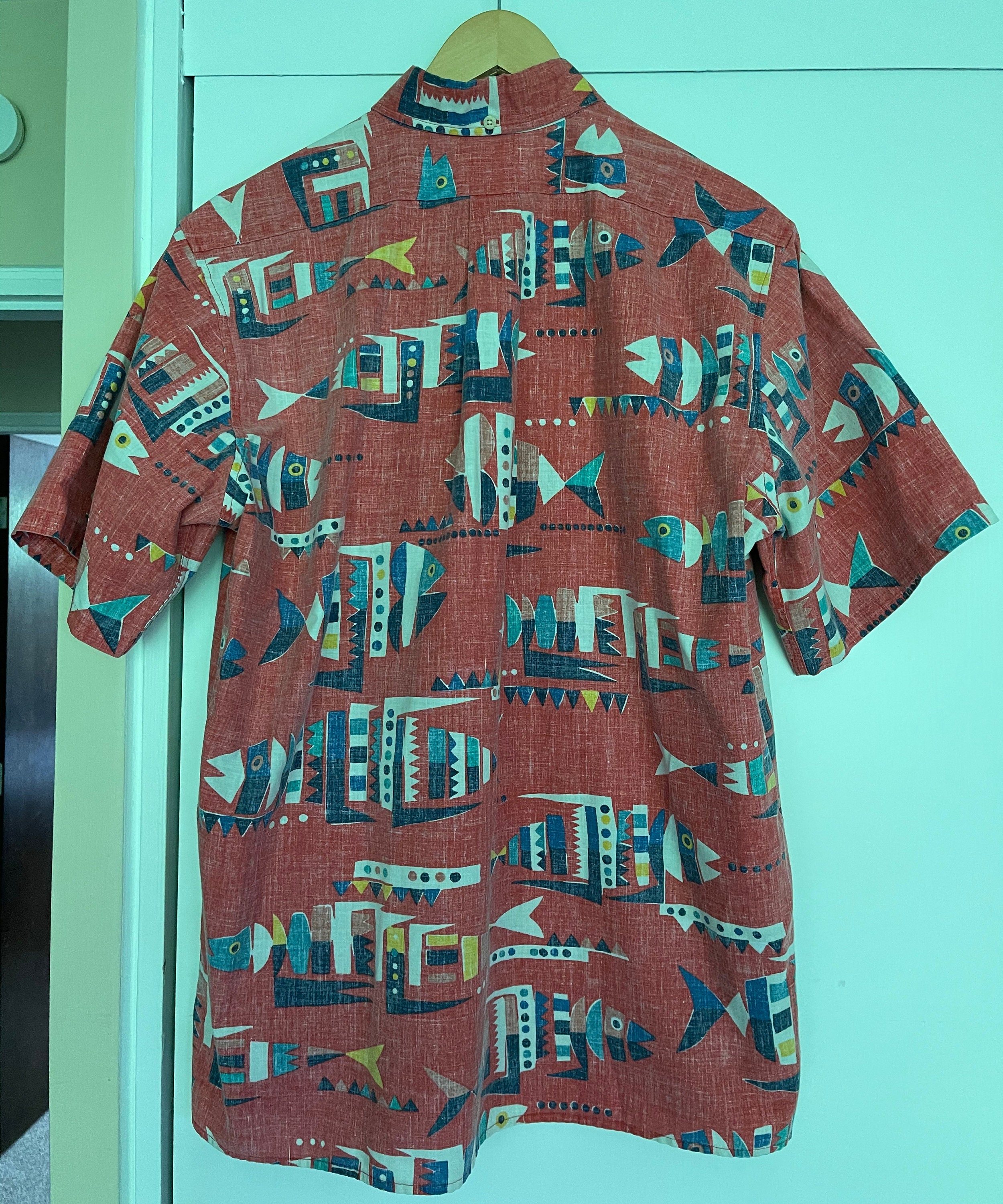 ALFRED SHAHEEN×REYN SPOONER P/OVER SHIRT EBB TIDE MEN'S SHIRT | Alfred Shaheen for Reyn Spooner
