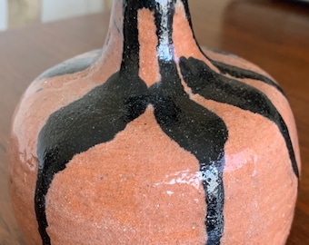 Vintage 70s Stoneware Ceramic Studio Pottery Vase Vessel Mid Century Modern CMA