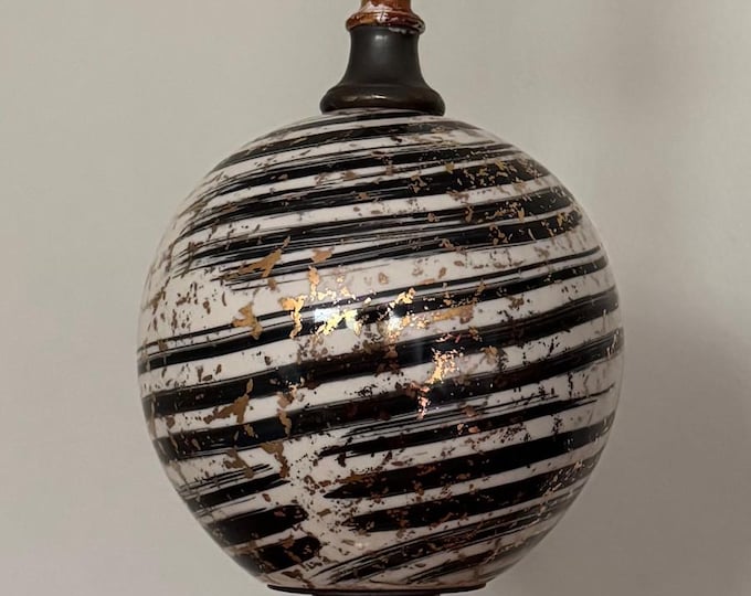 Vintage MCM Ceramic Spheres Lamp Mid Century Modern Lighting Deena China 50s 60s