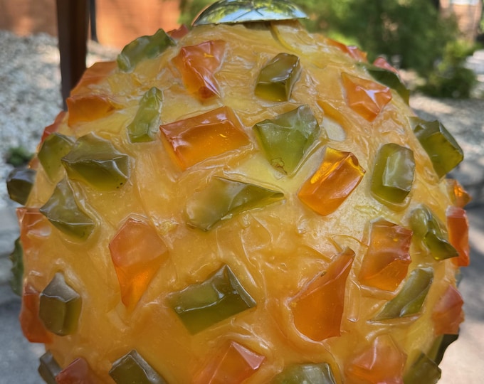 Rare Vintage Chunky Acrylic Floor Lamp Sculptural Wood Base Mid Century mcm Lighting 60s NO FREE SHIPPING