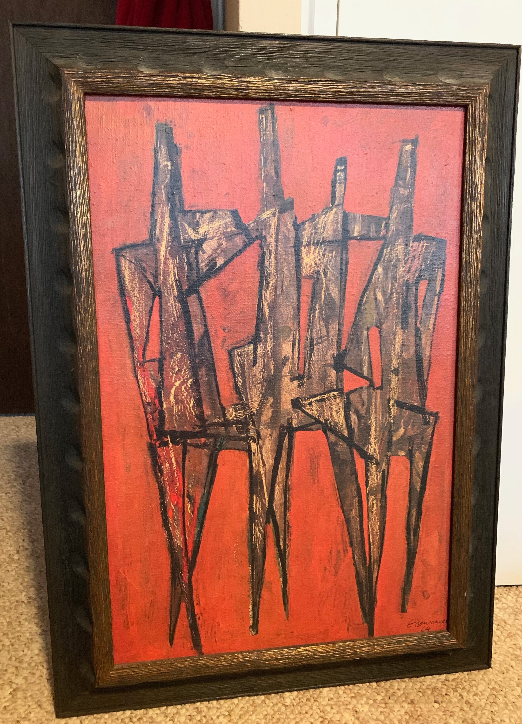abstract figures wall art