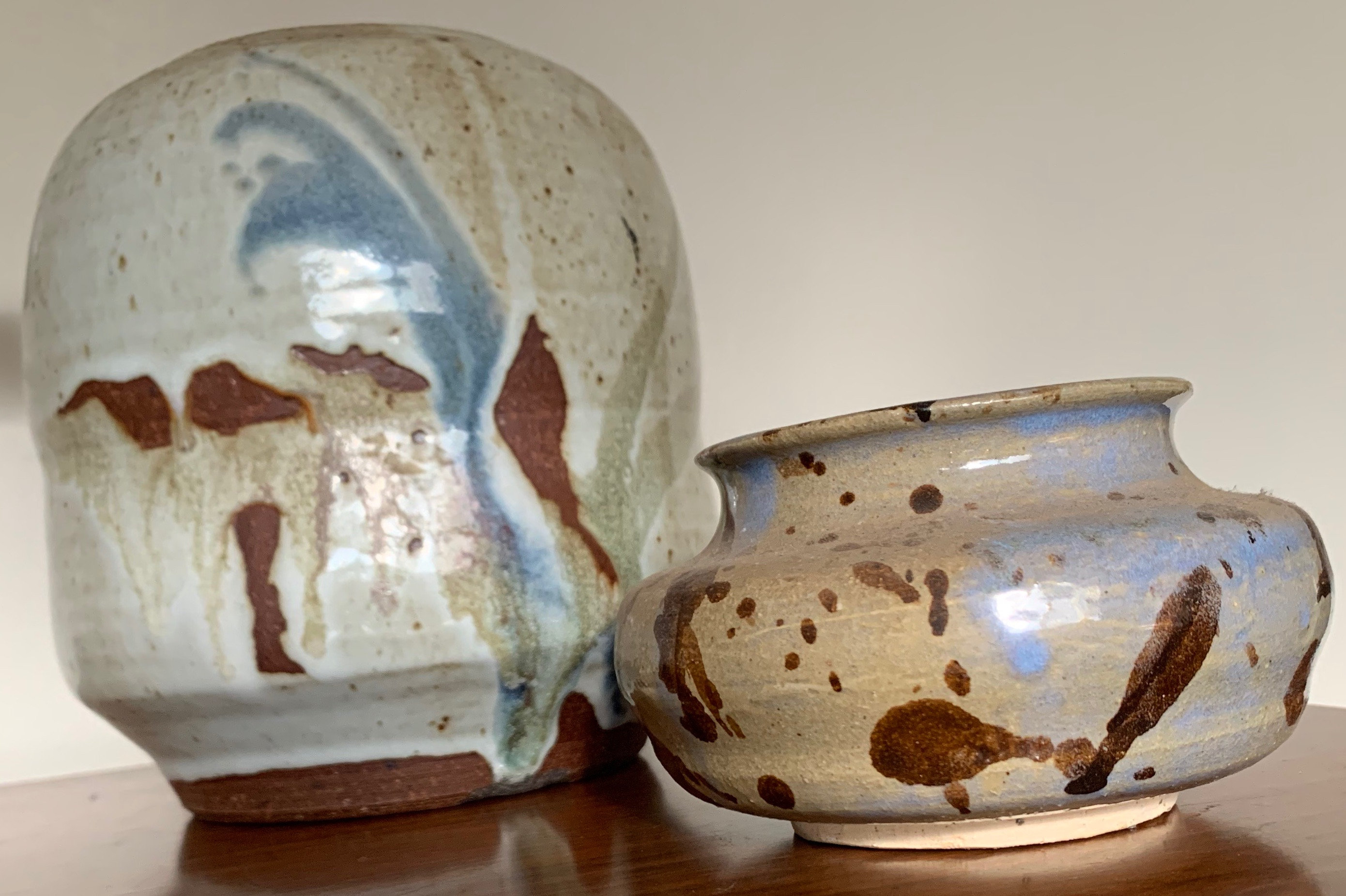 Vintage Contemporary Studio Pottery Ceramic Stoneware Vases Hand Crafted Modern