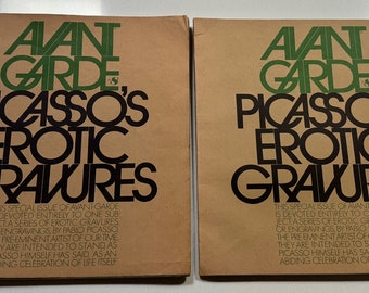 Vintage Picasso Erotic Gravures Avant Garde Magazines Art 1969 Issue 8 Modern MCM