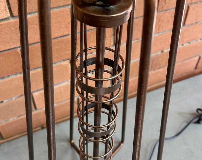 Vintage Ferris-Shacknove Industrial Iron Lamp Mid Century MCM Modern Metal Lighting 50s 60s