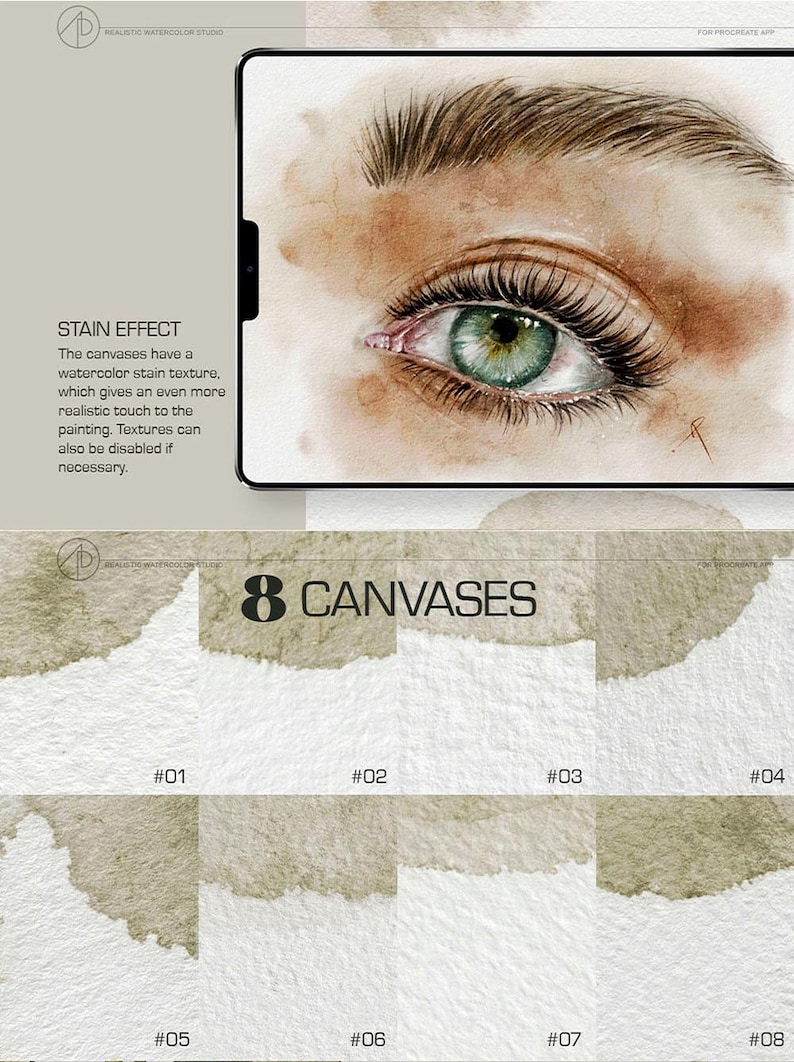 Realistic Watercolor Brushes Kit for Procreate – Digital Painting ...
