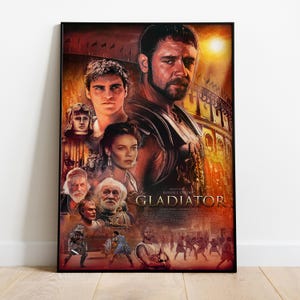 Gladiator Poster | High Quality Ready To Print | Matte Paper Print | Movie & Film Art | Gift Movie Poster