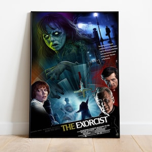 The Exorcist Poster | High Quality Ready To Print | Matte Paper Print | Movie & Film Art | Gift Movie Poster