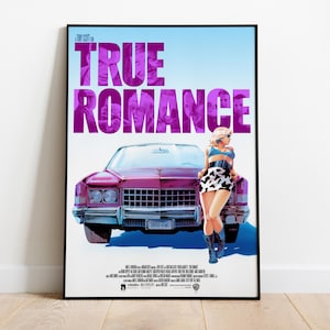 True Romance Poster | High Quality Ready To Print | Matte Paper Print | Movie & Film Art | Gift Movie Poster