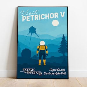Risk of Rain Poster | Commando Wall Art | Matte Paper Print | Video Game Art | Gift Game Poster