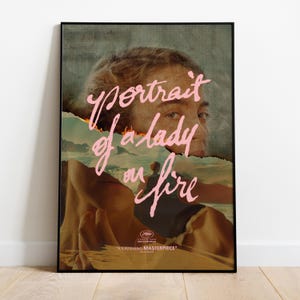 Damenbildnis Poster | Hohe Qualität bereit zum Drucken | Matte Papierdruck | Film & Filmkunst | Geschenk Film Poster