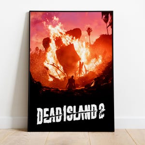 Póster de Dead Island / Arte mural de juego de supervivencia / Impresión en papel mate / Arte de videojuegos / Póster de juego para regalar