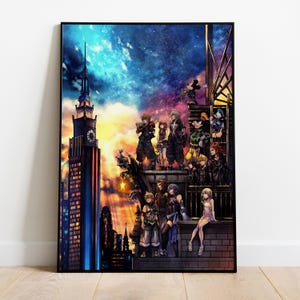 Kingdom Hearts Poster | Sora Wall Art | Matte Paper Print | Video Game Art | Gift Game Poster