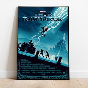 Thor Ragnarok Poster | High Quality Ready To Print | Matte Paper Print | Movie & Film Art | Gift Movie Poster