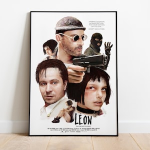 Leon The Professional Poster | High Quality Ready To Print | Matte Paper Print | Movie & Film Art | Gift Movie Poster