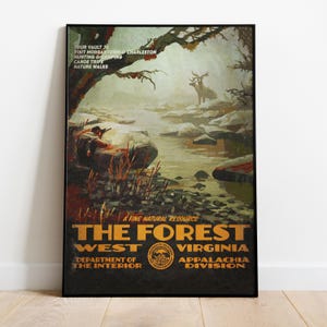 Fallout 76 Ads Spiel Poster | The Forest Wall Art | Matte Papierdruck | Videospielkunst | Geschenk Spiel Poster
