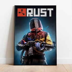 Rust Poster | Survival Game Wall Art | Matte Paper Print | Video Game Art | Gift Game Poster
