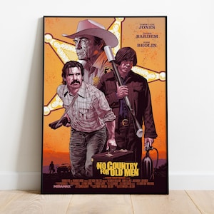 No Country for Old Men Poster | Hohe Qualität bereit zum Drucken | Matte Papierdruck | Film & Filmkunst | Geschenk Film Poster