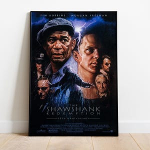 The Shawshank Redemption Poster | High Quality Ready To Print | Matte Paper Print | Movie & Film Art | Gift Movie Poster