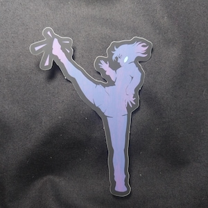 DandaDan Momo Ayase Kick - Fanart Sticker