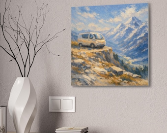 Van Life Berglandschaft Leinwand