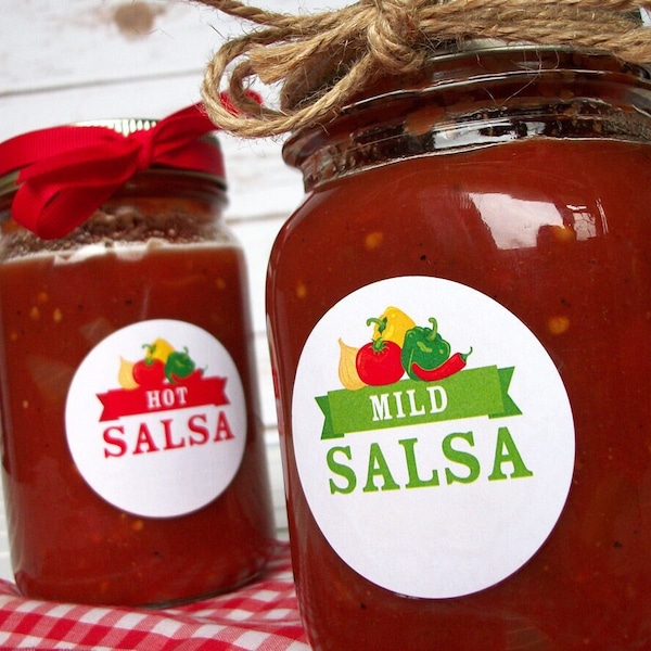 Label for Salsa Hot Etsy