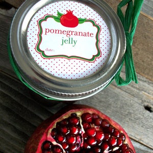 Pomegranate Jelly Canning Jar Labels for Home Preserved Jelly - Etsy