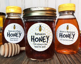 Honey Bee Labels Sticker – MasterBundles