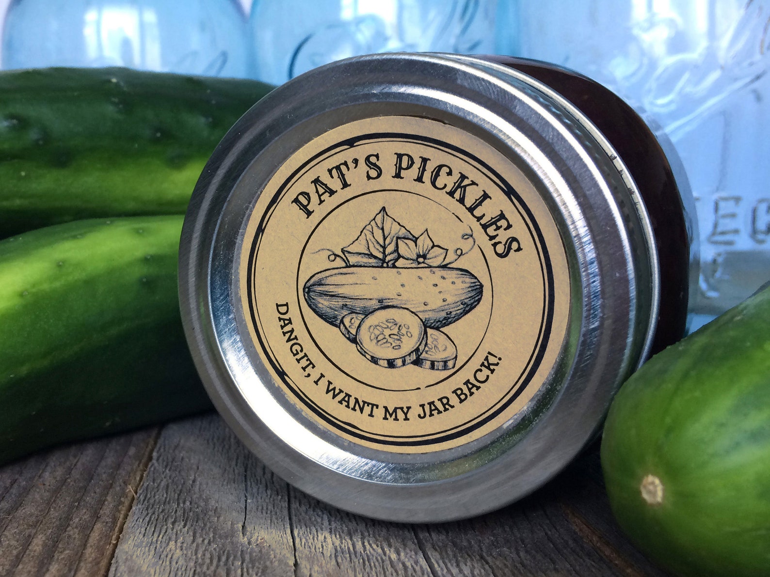 Custom Pickle Labels Custom Apothecary Pickle Canning Labels for Relish, Dill, Sweet, Bread ...