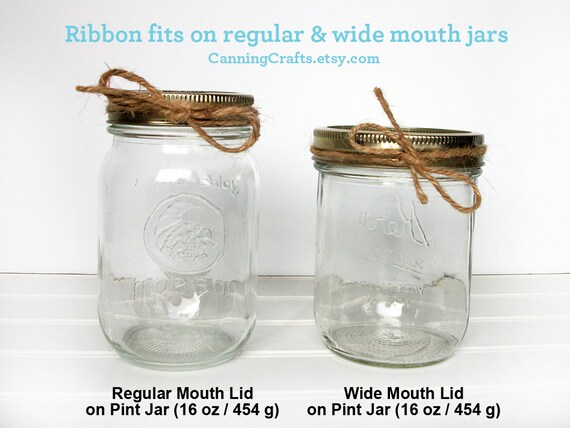 12 Natural Jute Twine Ribbons For Mason Canning Jars Rustic Etsy