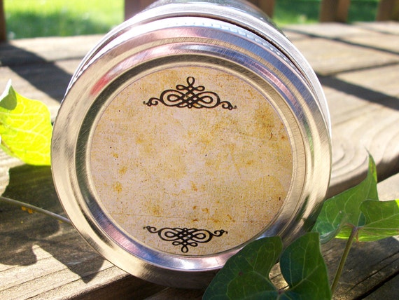 vintage blank canning labels round mason jar stickers spice etsy blank spice jar labels