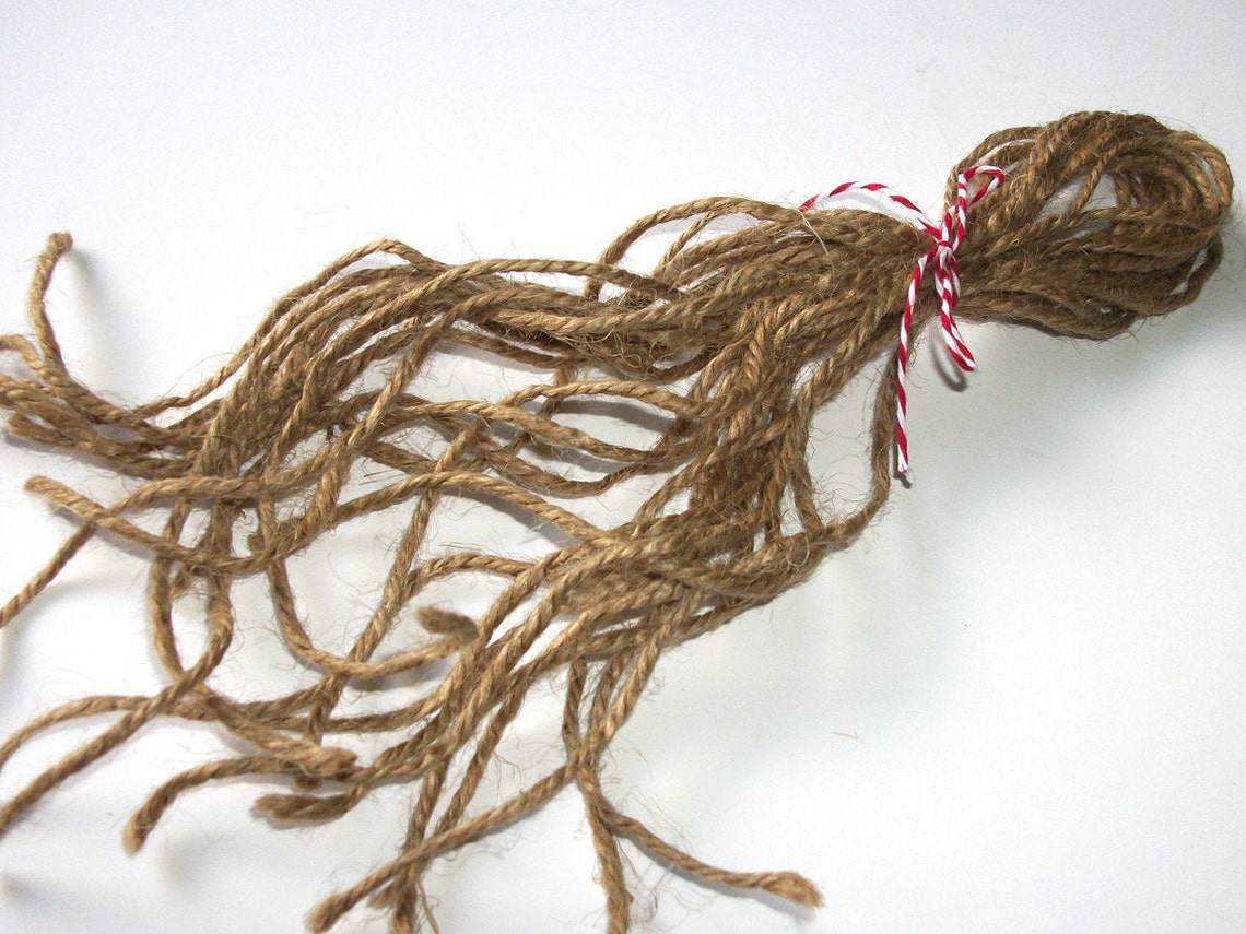 12 Natural Jute Twine Ribbons for Mason Canning Jars Rustic - Etsy