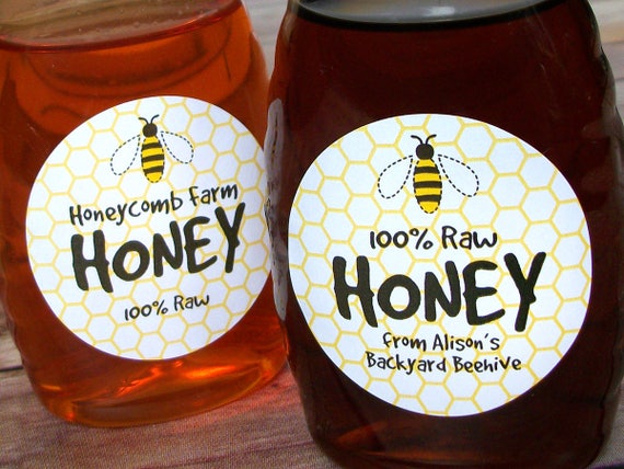 12 Kraft Enjoy Honey Bee Hang Tags for mason jar gifts or honey