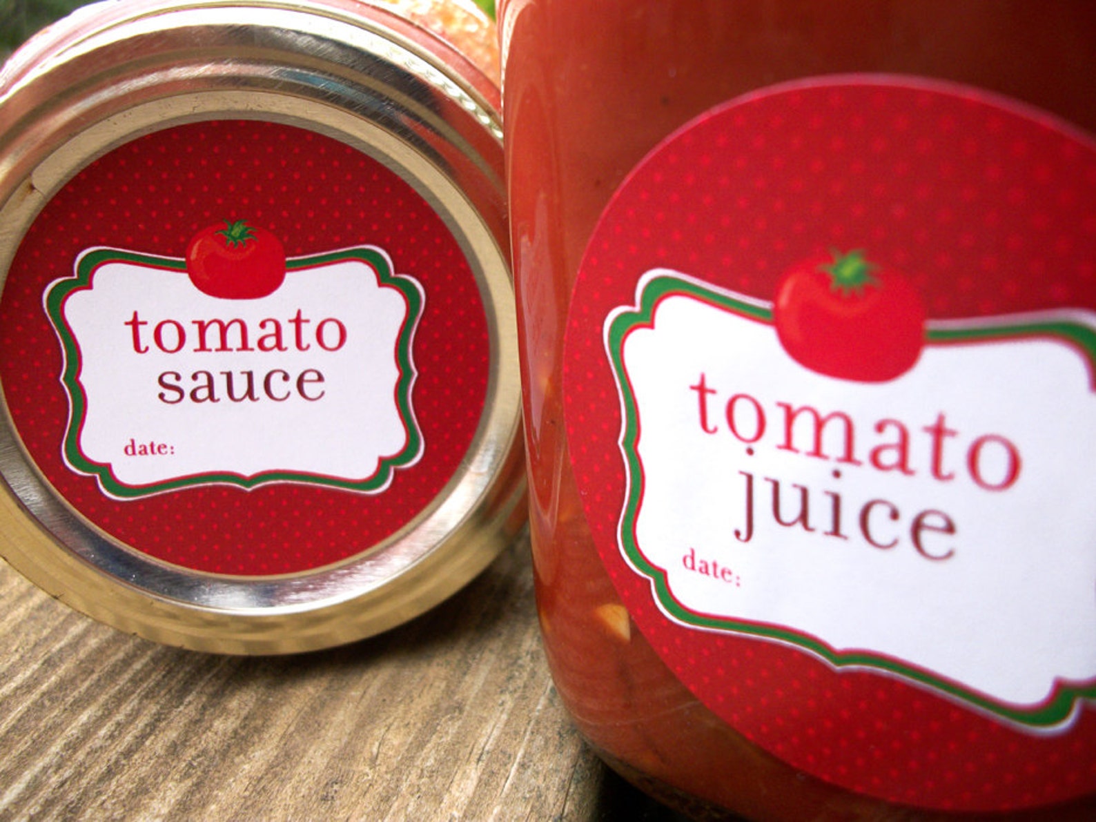 Tomato Juice Sauce Salsa Spaghetti Sauce Canning Labels Etsy
