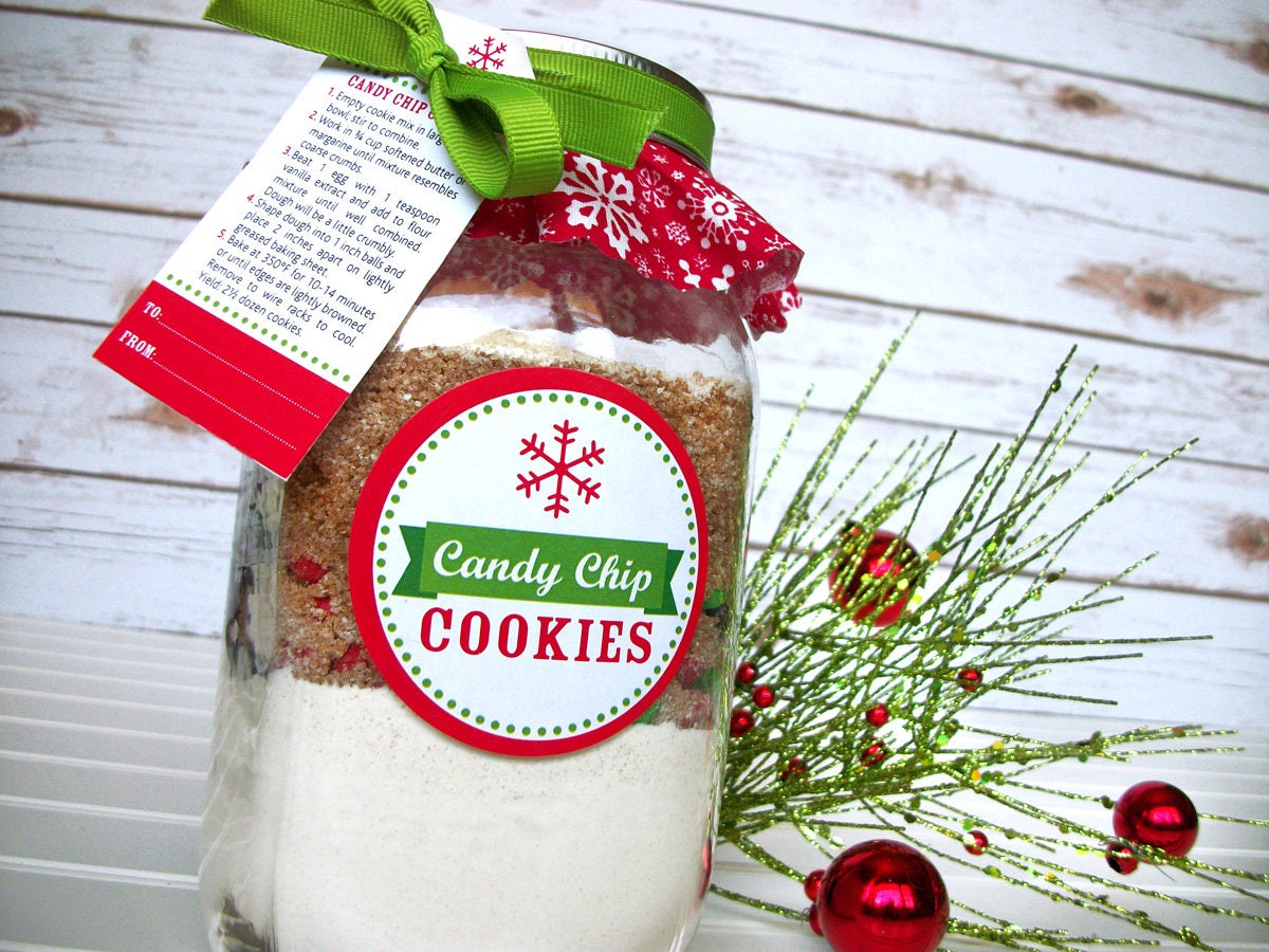 Custom Christmas Cookie Jar Decorations with YOUR recipe | Etsy