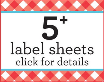 SAVE money on 5 or more sheets of canning jar labels with this listing only, bulk canning labels, discount labels jam jar stickers