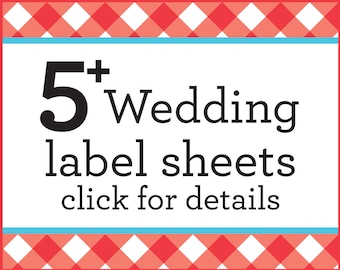 SAVE money on 5 or more sheets of Custom Wedding or Baby canning labels with this listing only, bulk wedding labels, save money wedding